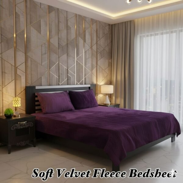 Soft Velvet Fleece Bedsheet - Image 7