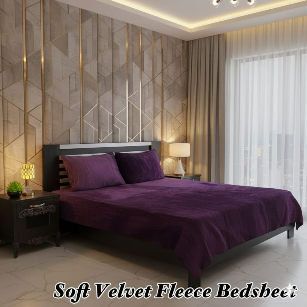 Soft Velvet Fleece Bedsheet - Image 7
