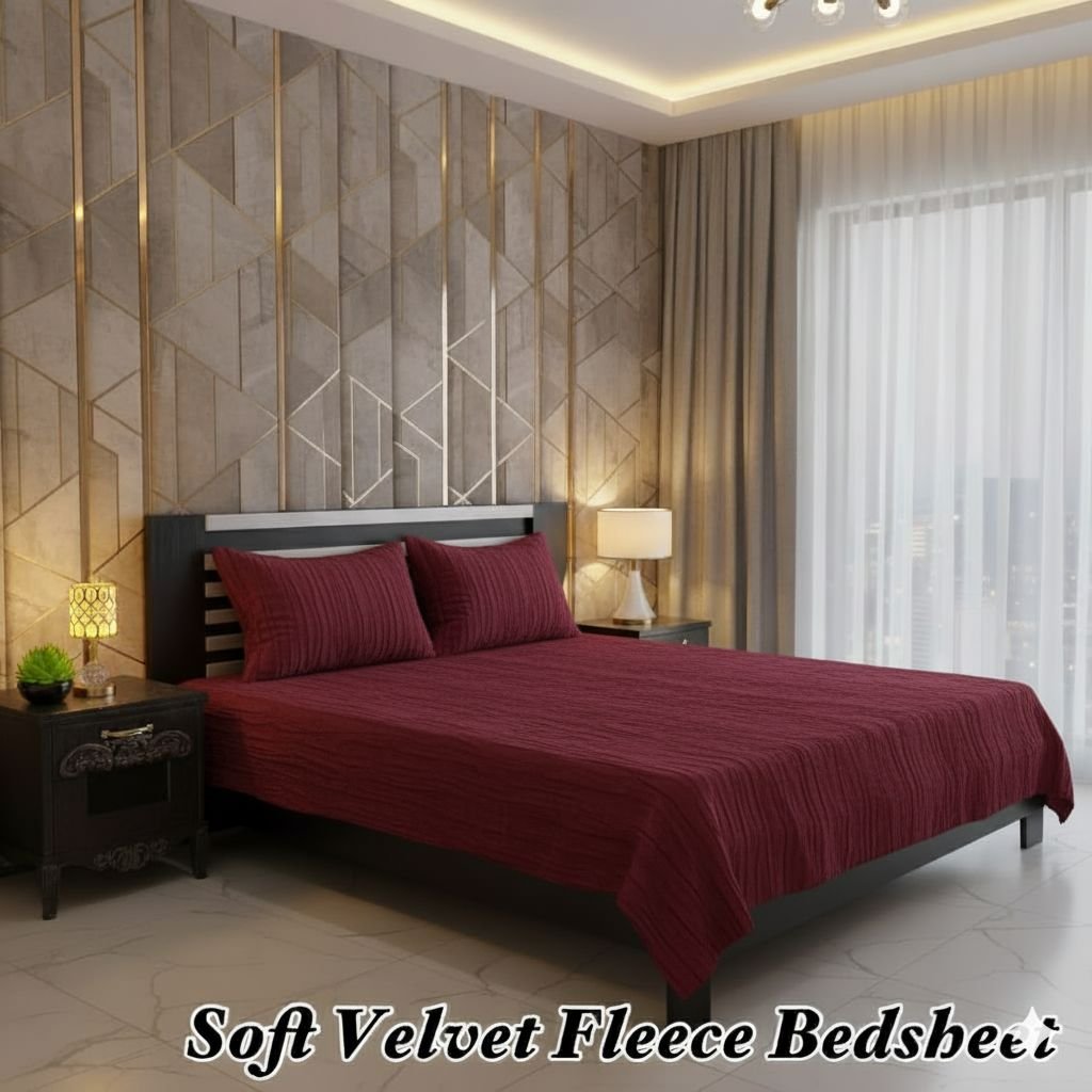 Soft Velvet Fleece Bedsheet - Image 6