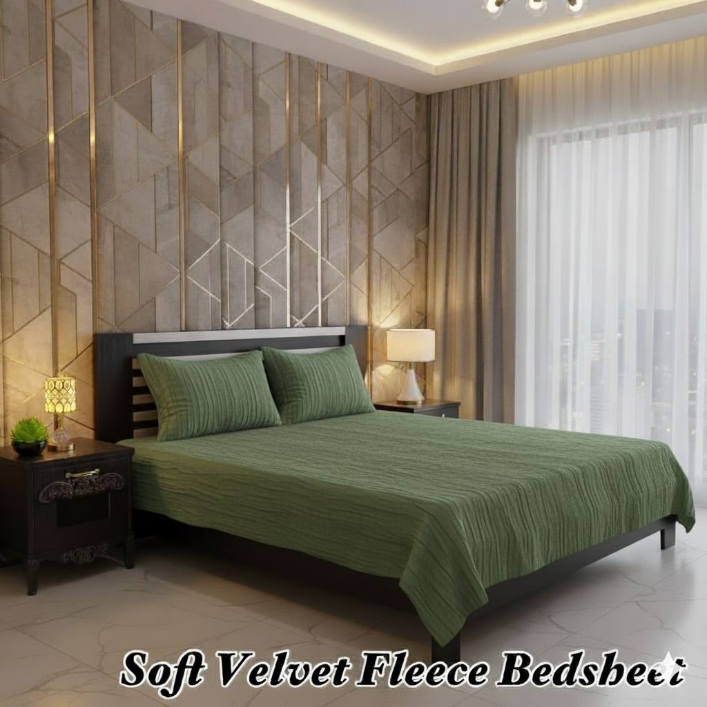Soft Velvet Fleece Bedsheet - Image 5